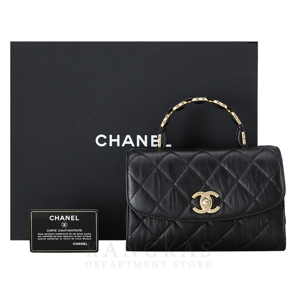 CHANEL(USED)샤넬 시즌 탑핸들 플랩백