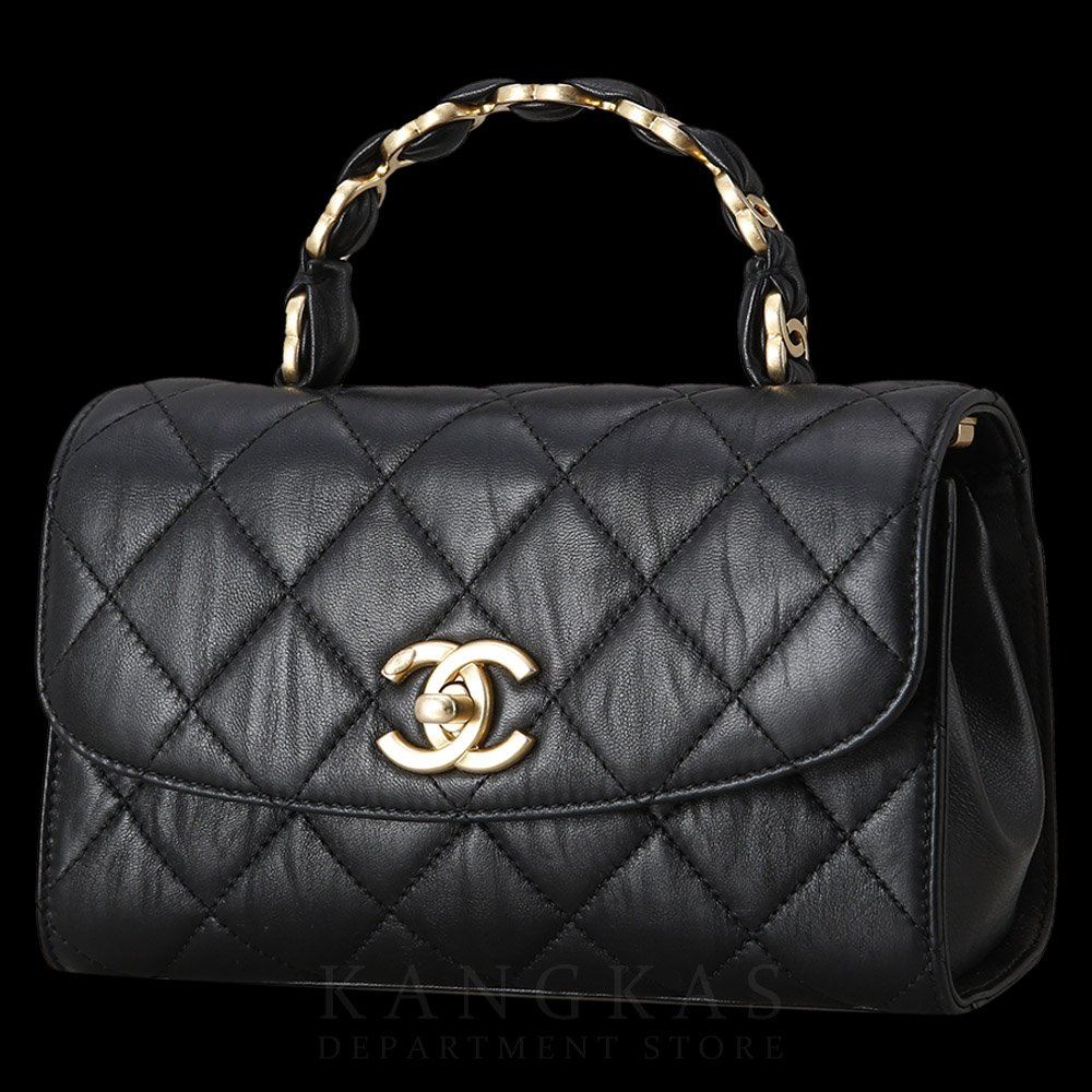 CHANEL(USED)샤넬 시즌 탑핸들 플랩백
