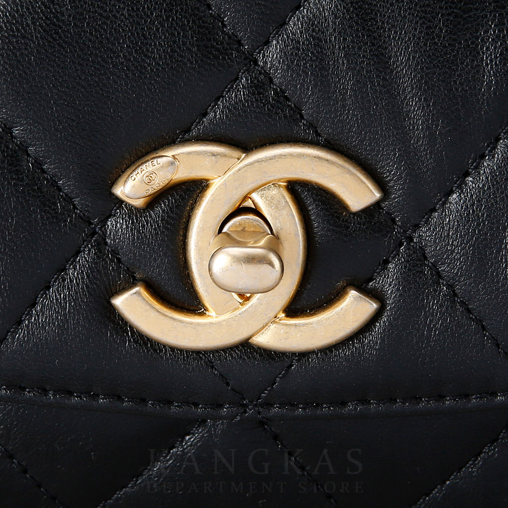 CHANEL(USED)샤넬 시즌 탑핸들 플랩백