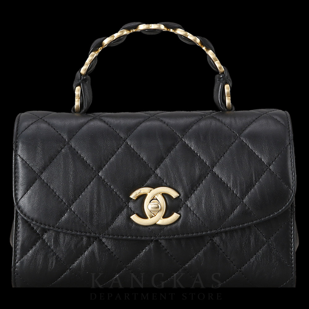 CHANEL(USED)샤넬 시즌 탑핸들 플랩백