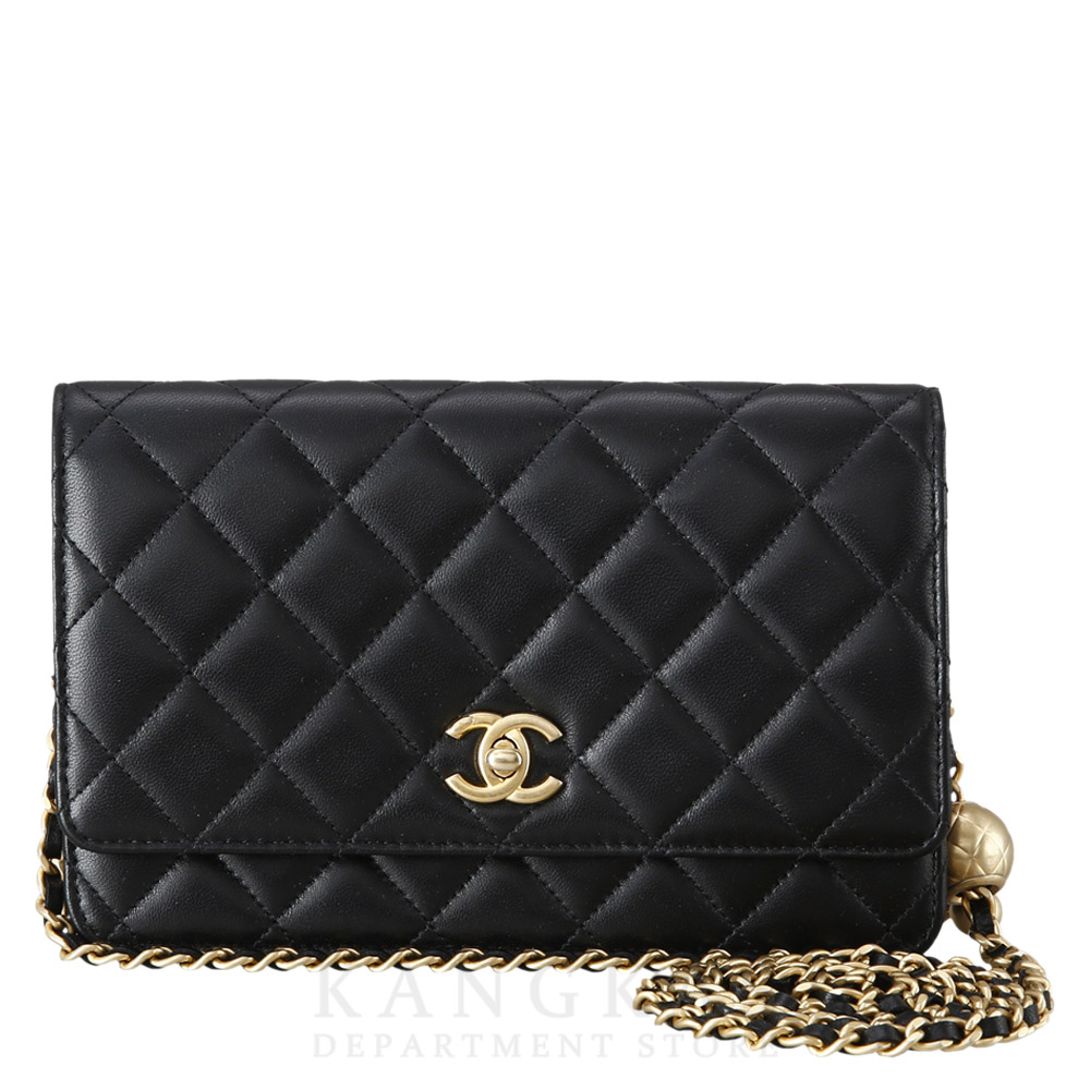 CHANEL(USED)샤넬 AP1450 램스킨 골든볼 WOC