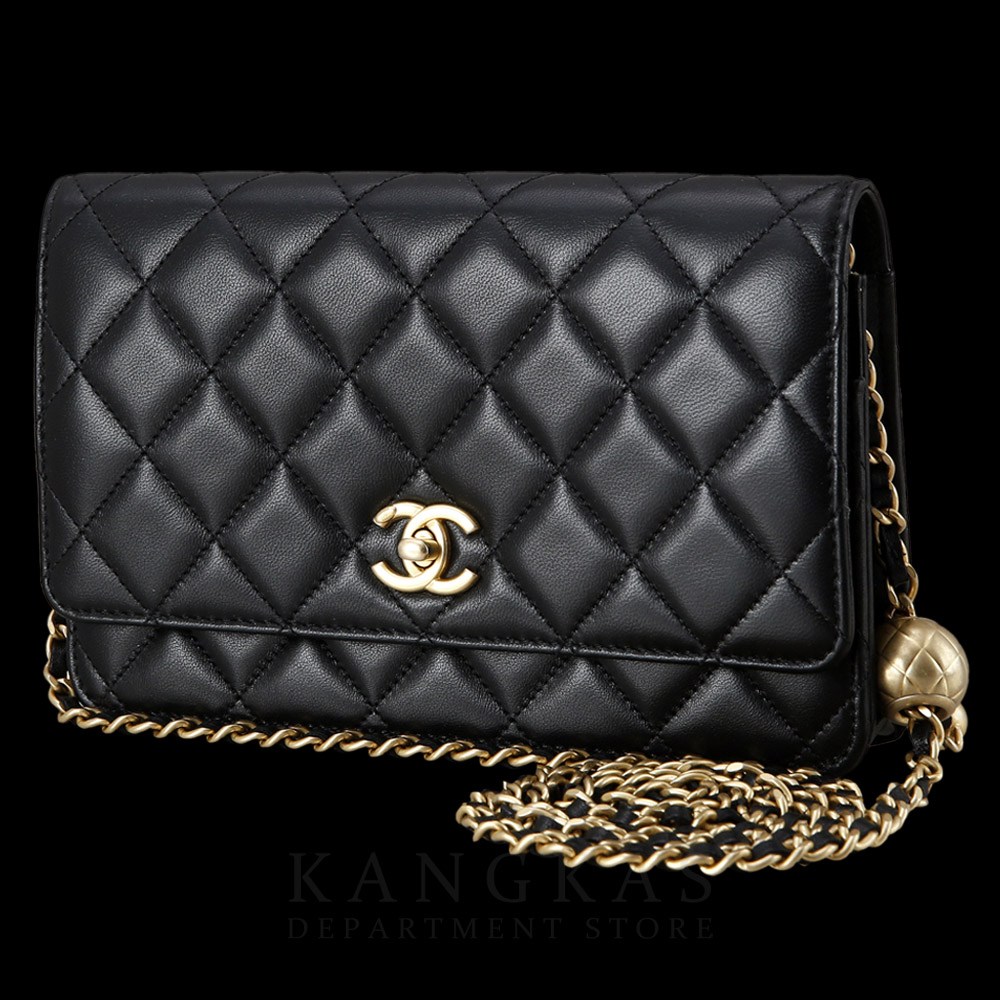 CHANEL(USED)샤넬 AP1450 램스킨 골든볼 WOC