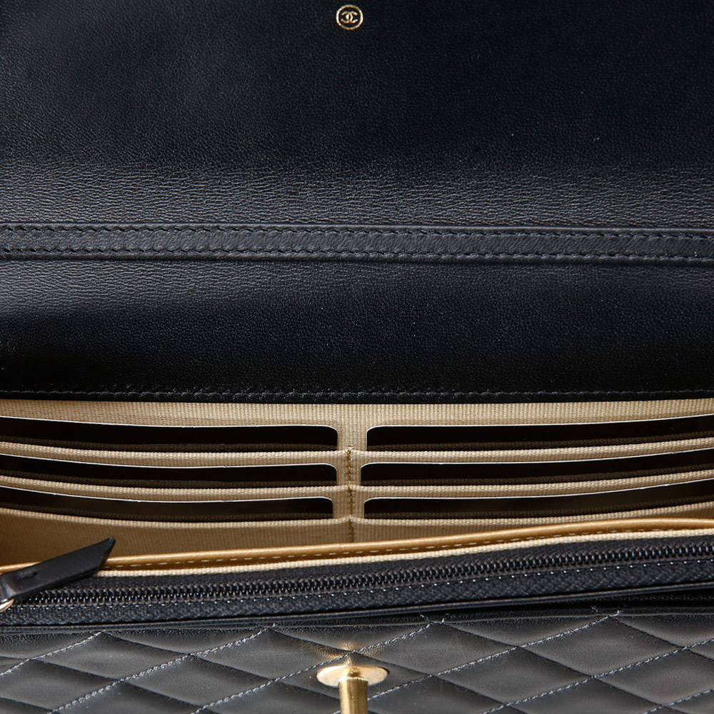 CHANEL(USED)샤넬 AP1450 램스킨 골든볼 WOC