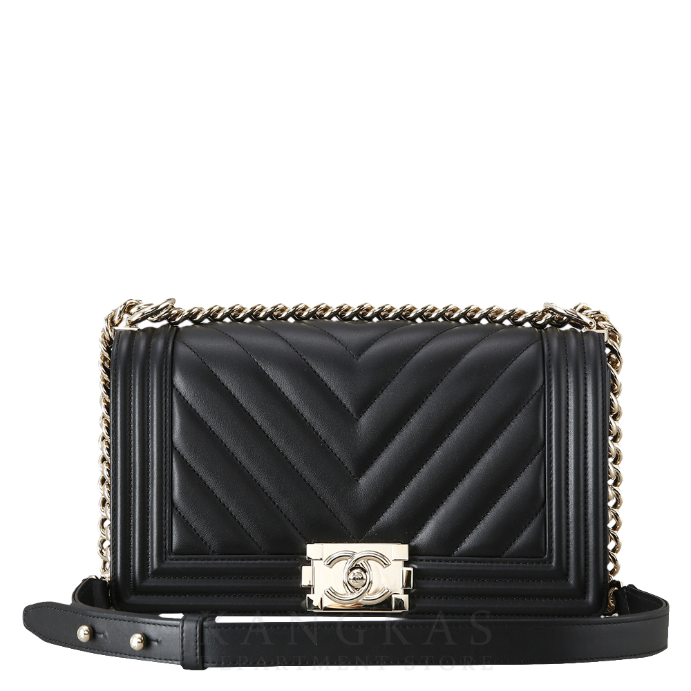 CHANEL(USED)샤넬 A67086 보이샤넬 캐비어 미듐