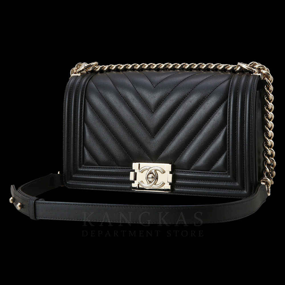CHANEL(USED)샤넬 A67086 보이샤넬 캐비어 미듐