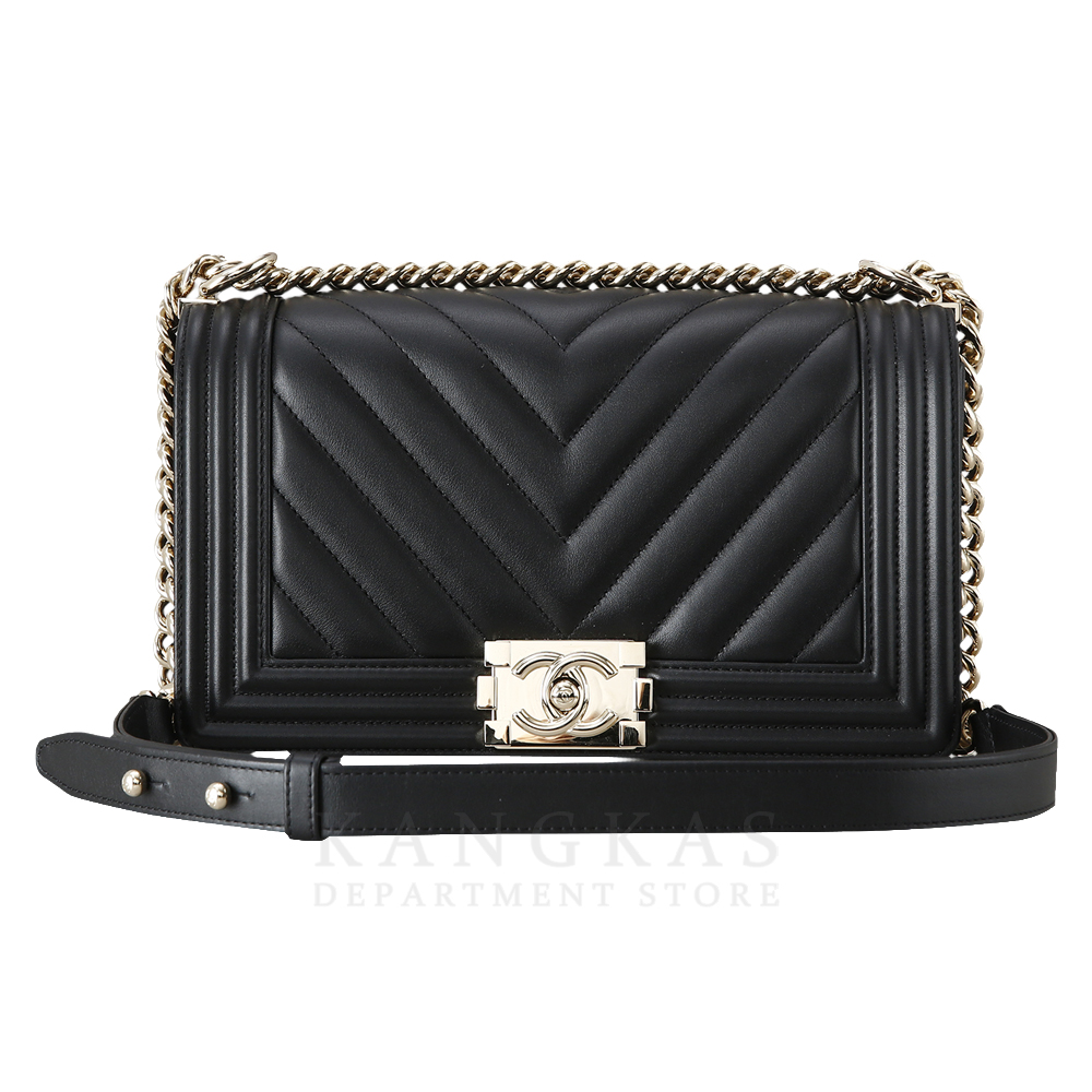 CHANEL(USED)샤넬 A67086 보이샤넬 캐비어 미듐