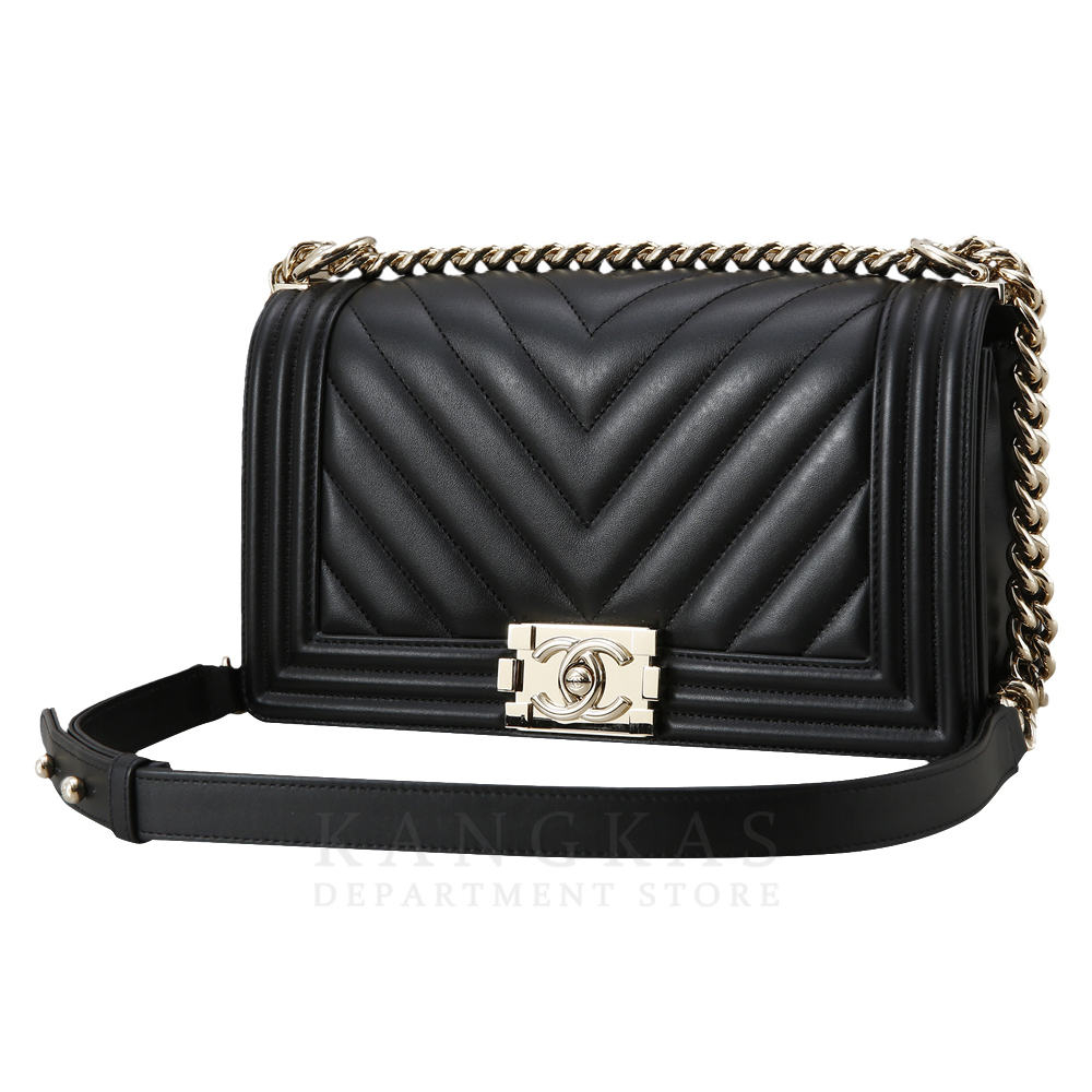 CHANEL(USED)샤넬 A67086 보이샤넬 캐비어 미듐