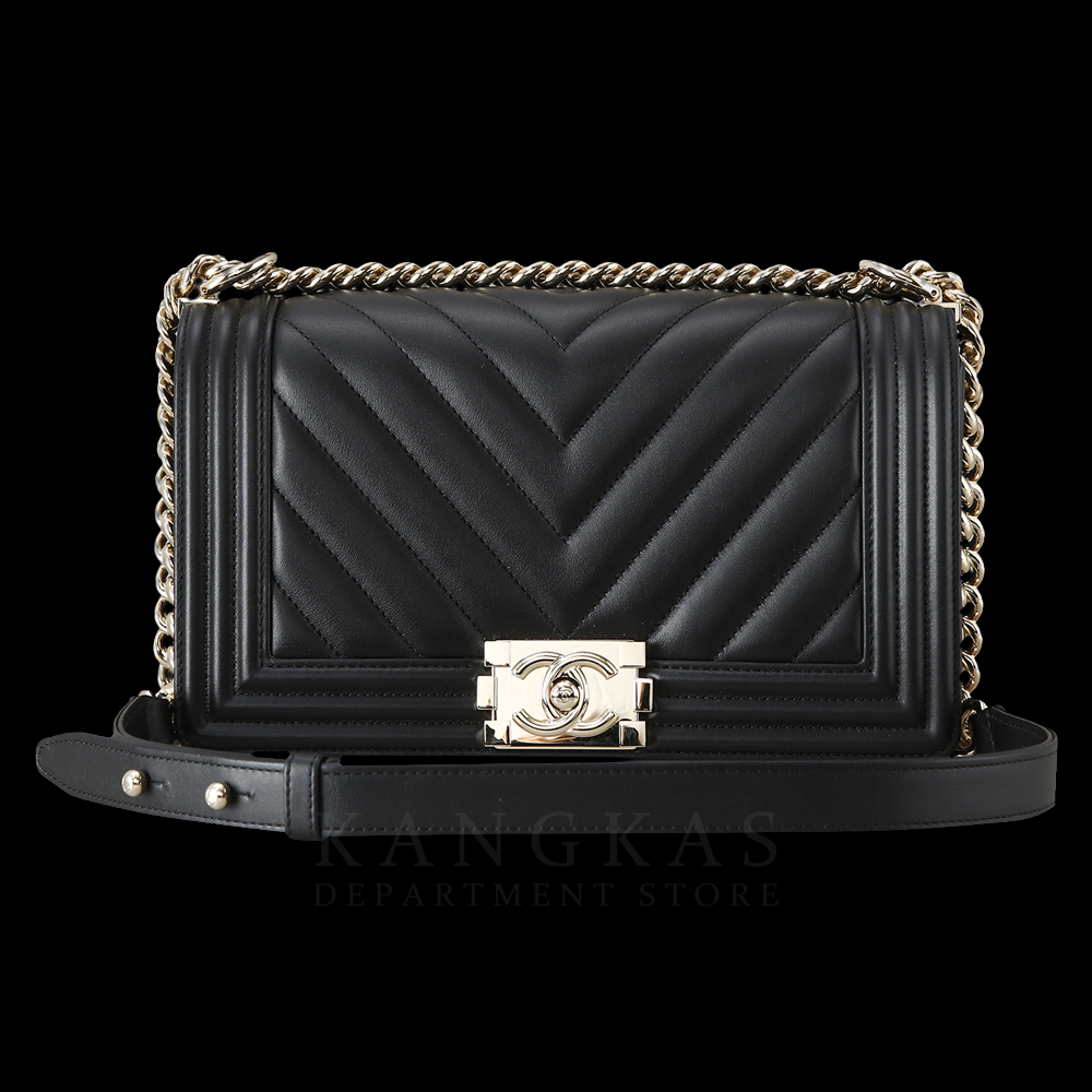 CHANEL(USED)샤넬 A67086 보이샤넬 캐비어 미듐