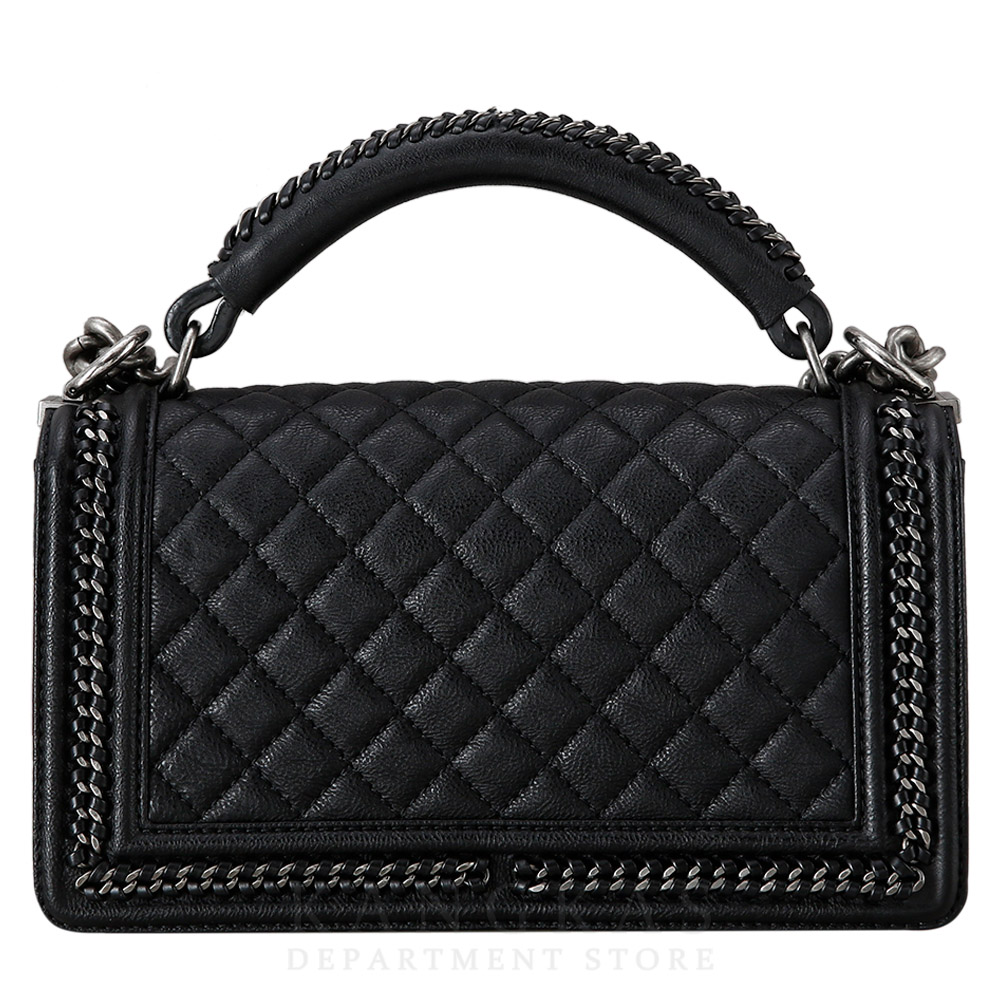 CHANEL(USED)샤넬 시즌 탑핸들 보이샤넬 미듐 플랩백