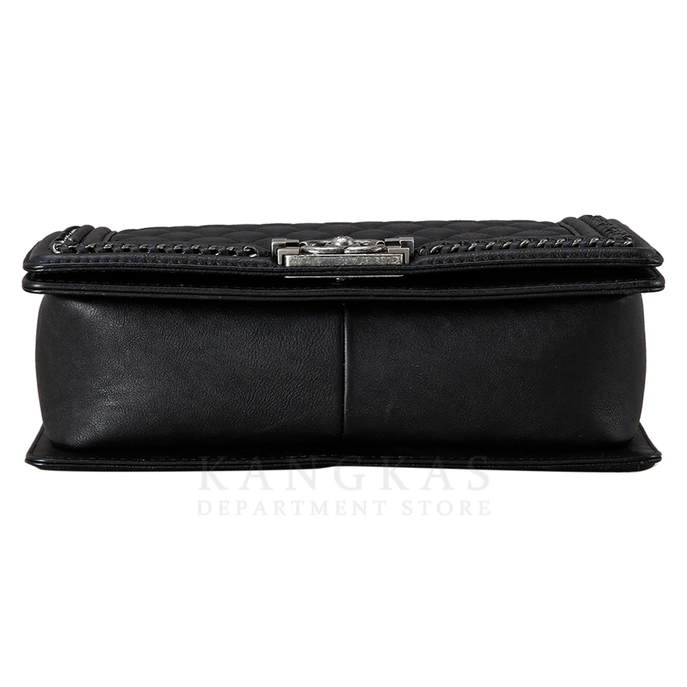 CHANEL(USED)샤넬 시즌 탑핸들 보이샤넬 미듐 플랩백