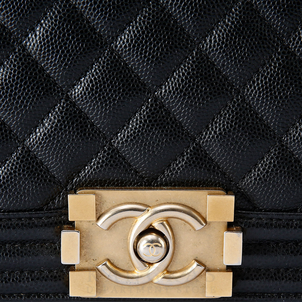 CHANEL(USED)샤넬 보이샤넬 캐비어 미듐