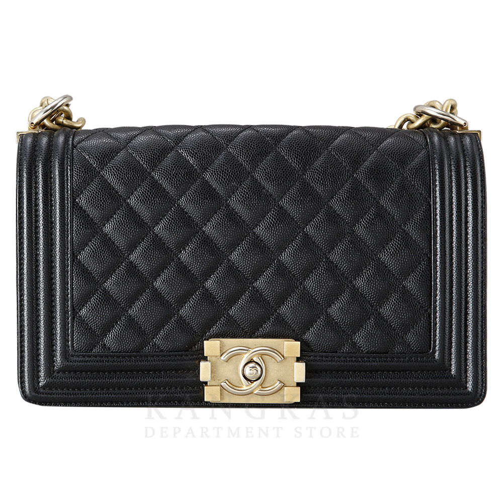 CHANEL(USED)샤넬 보이샤넬 캐비어 미듐