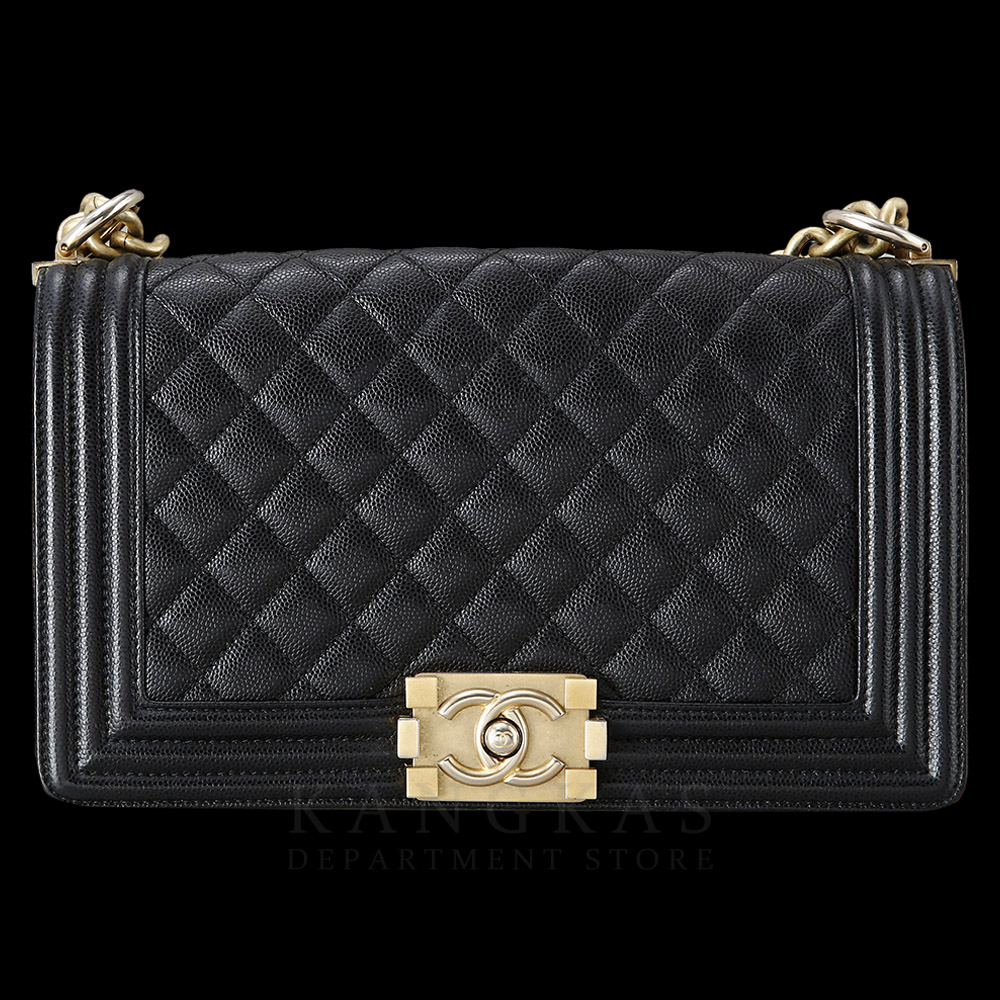 CHANEL(USED)샤넬 보이샤넬 캐비어 미듐