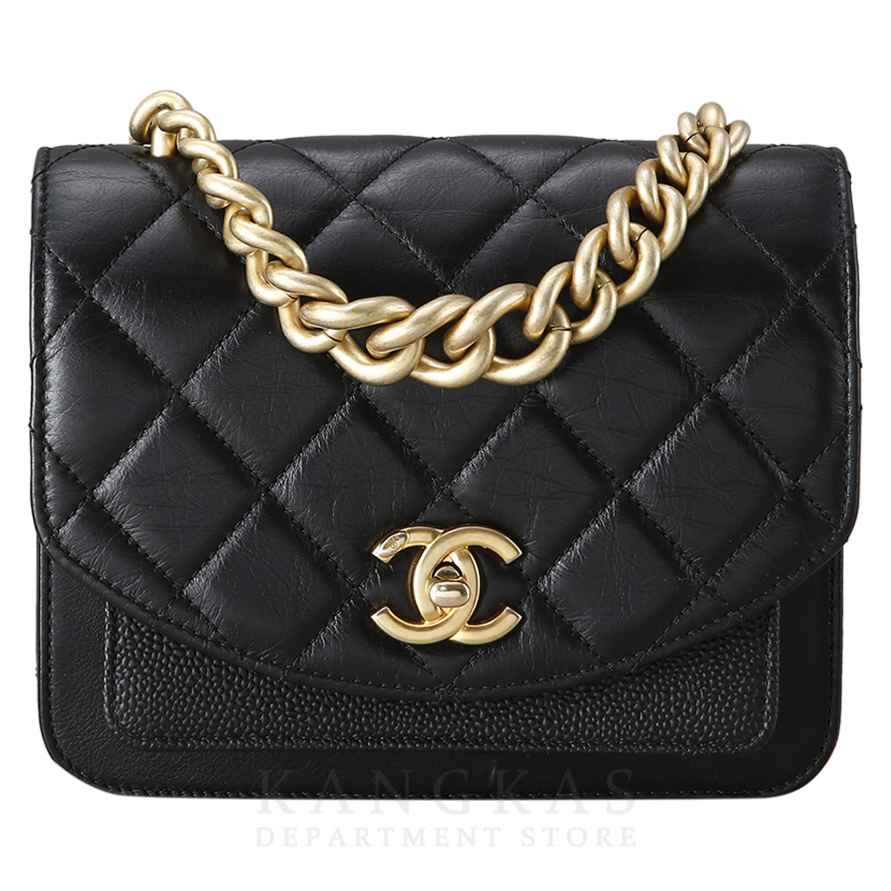 CHANEL(USED)샤넬 시즌 체인 플랩백 블랙