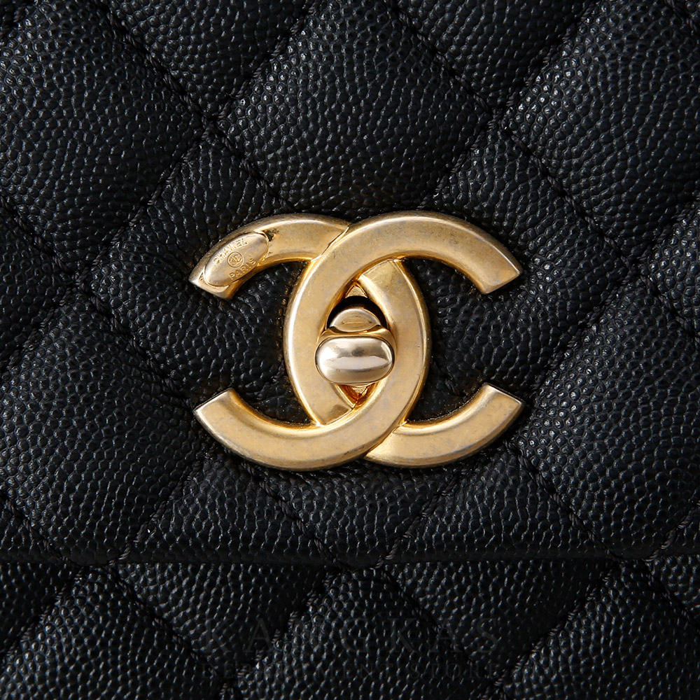 CHANEL(USED)샤넬 캐비어 코코핸들 미듐