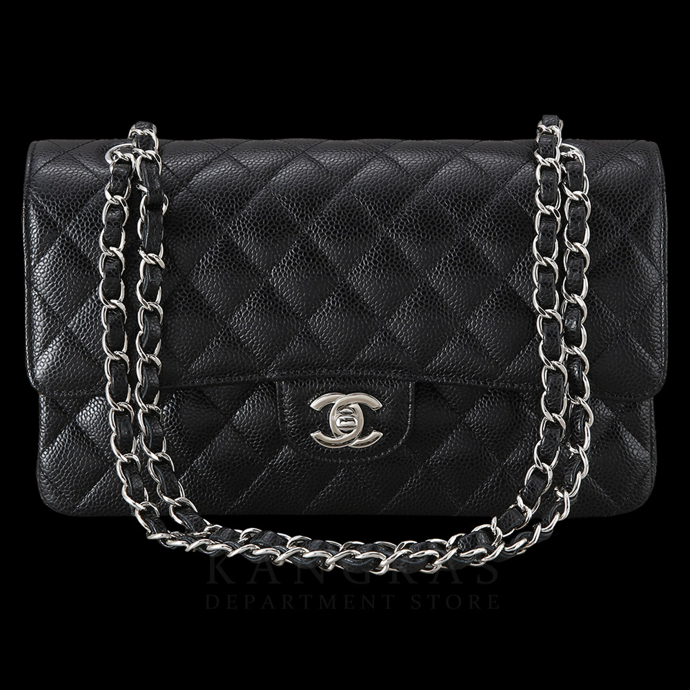 CHANEL(USED)샤넬 캐비어 클래식 플랩백 미듐
