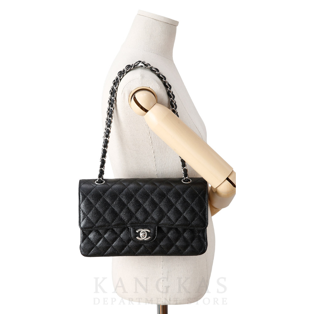 CHANEL(USED)샤넬 캐비어 클래식 플랩백 미듐