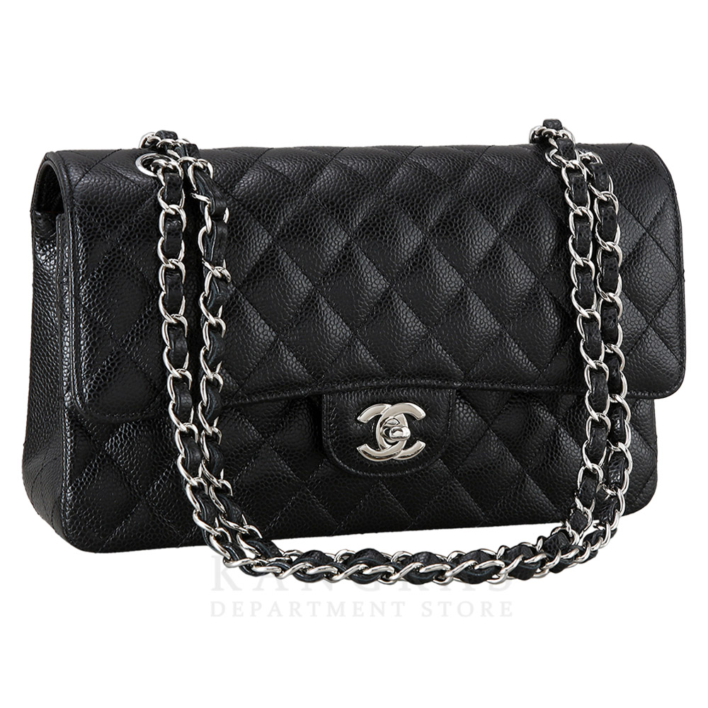 CHANEL(USED)샤넬 캐비어 클래식 플랩백 미듐