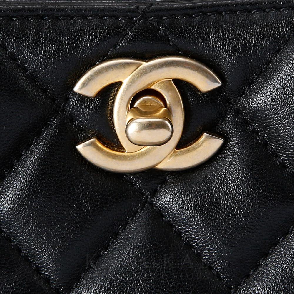 CHANEL(USED)샤넬 시즌 골드볼 호보백
