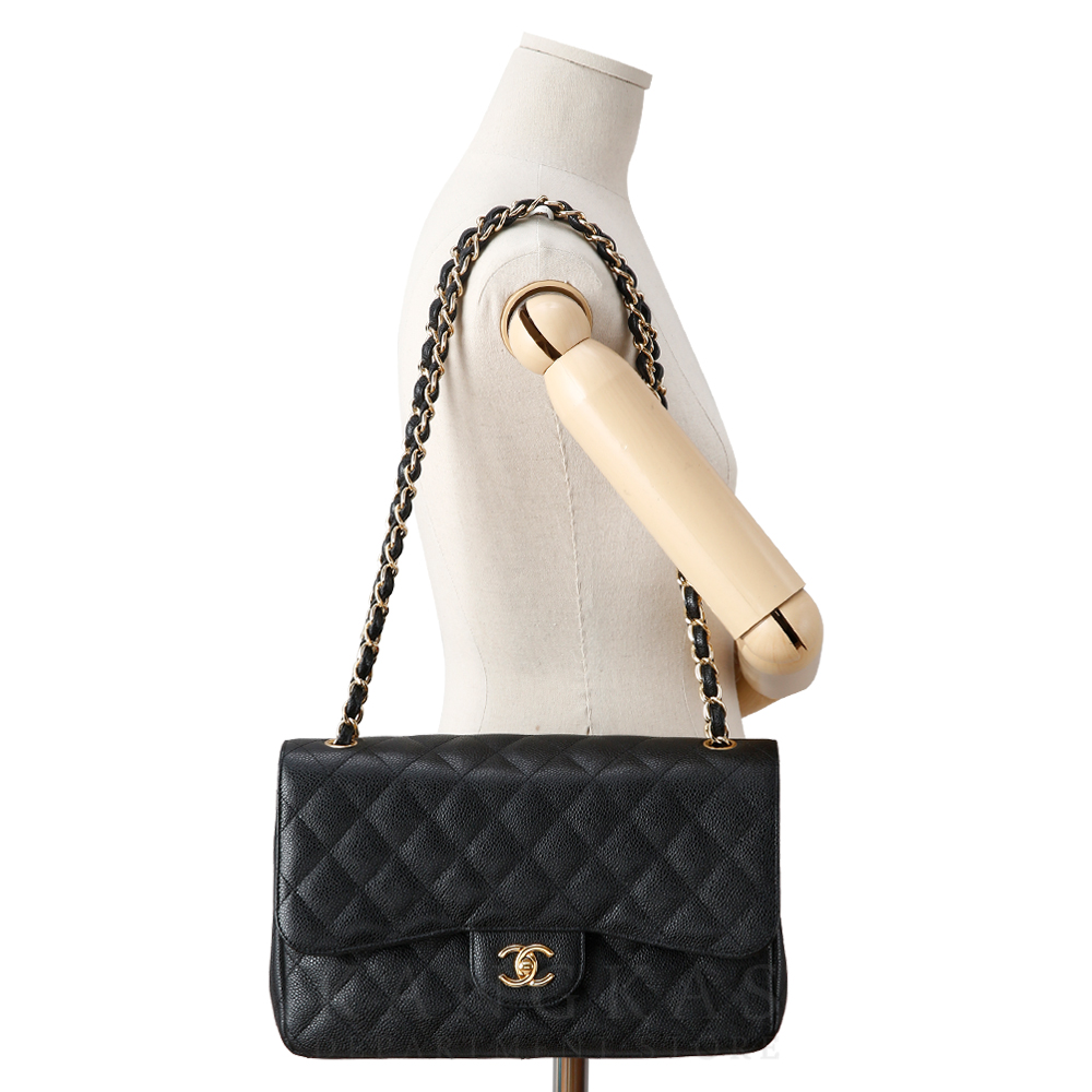 CHANEL(USED)샤넬 A58600 캐비어 클래식 라지 플랩백
