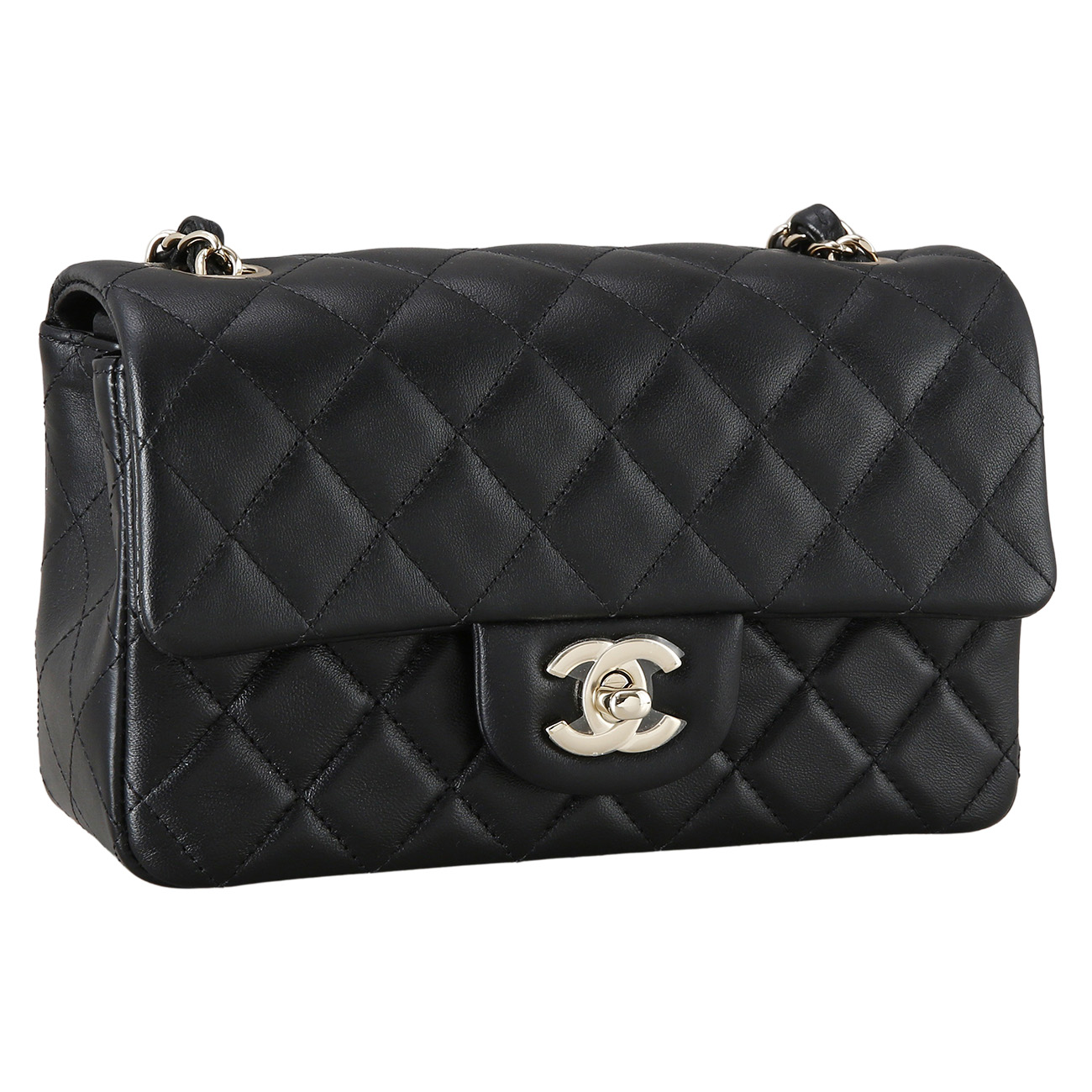 CHANEL(USED)샤넬 램스킨 클래식 뉴미니