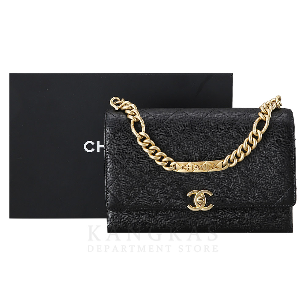 CHANEL(USED)샤넬 AS2764 캐비어 금장 체인백