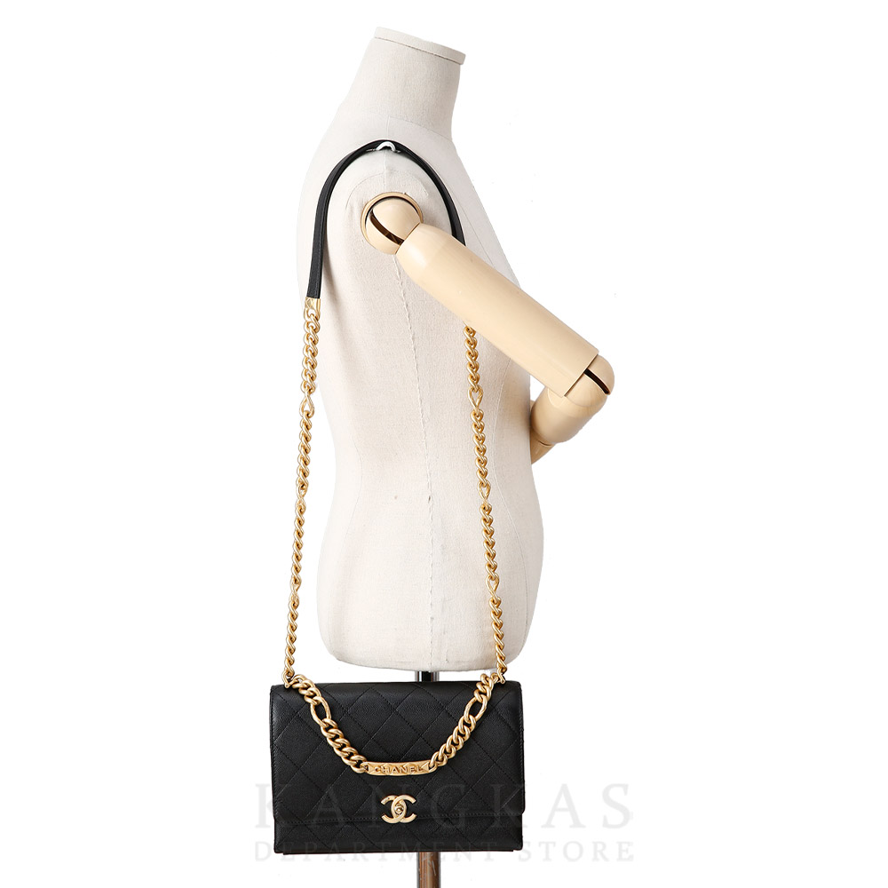 CHANEL(USED)샤넬 AS2764 캐비어 금장 체인백