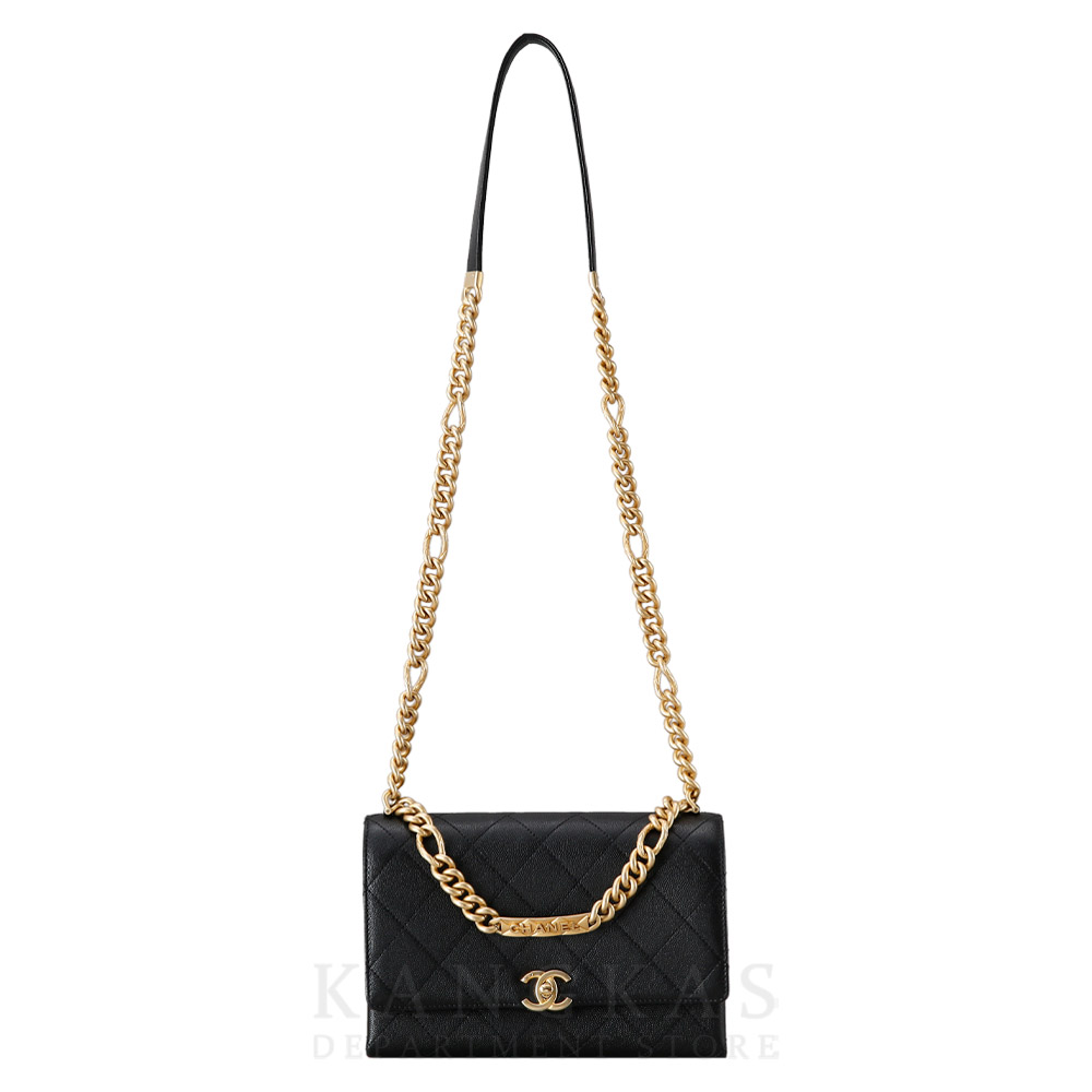 CHANEL(USED)샤넬 AS2764 캐비어 금장 체인백