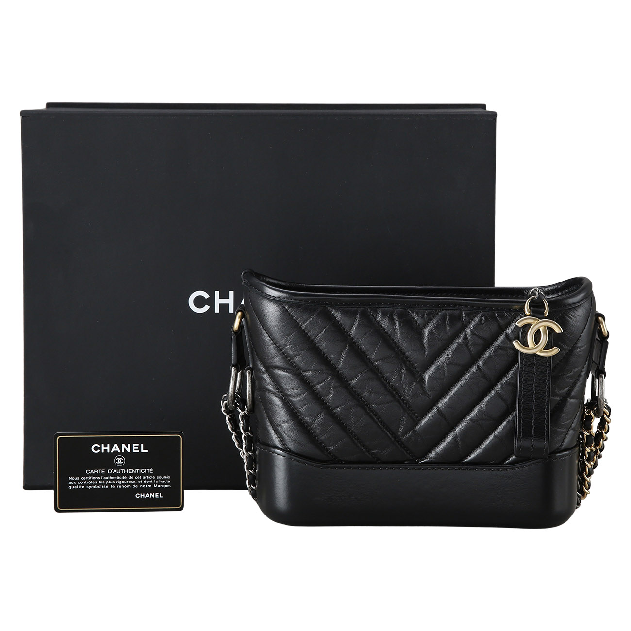 CHANEL(USED)샤넬 쉐브론 가브리엘 호보 스몰