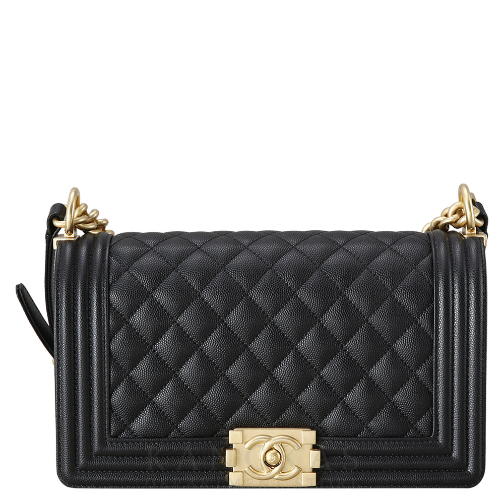 CHANEL(USED)샤넬 캐비어 보이샤넬 미듐 플랩백