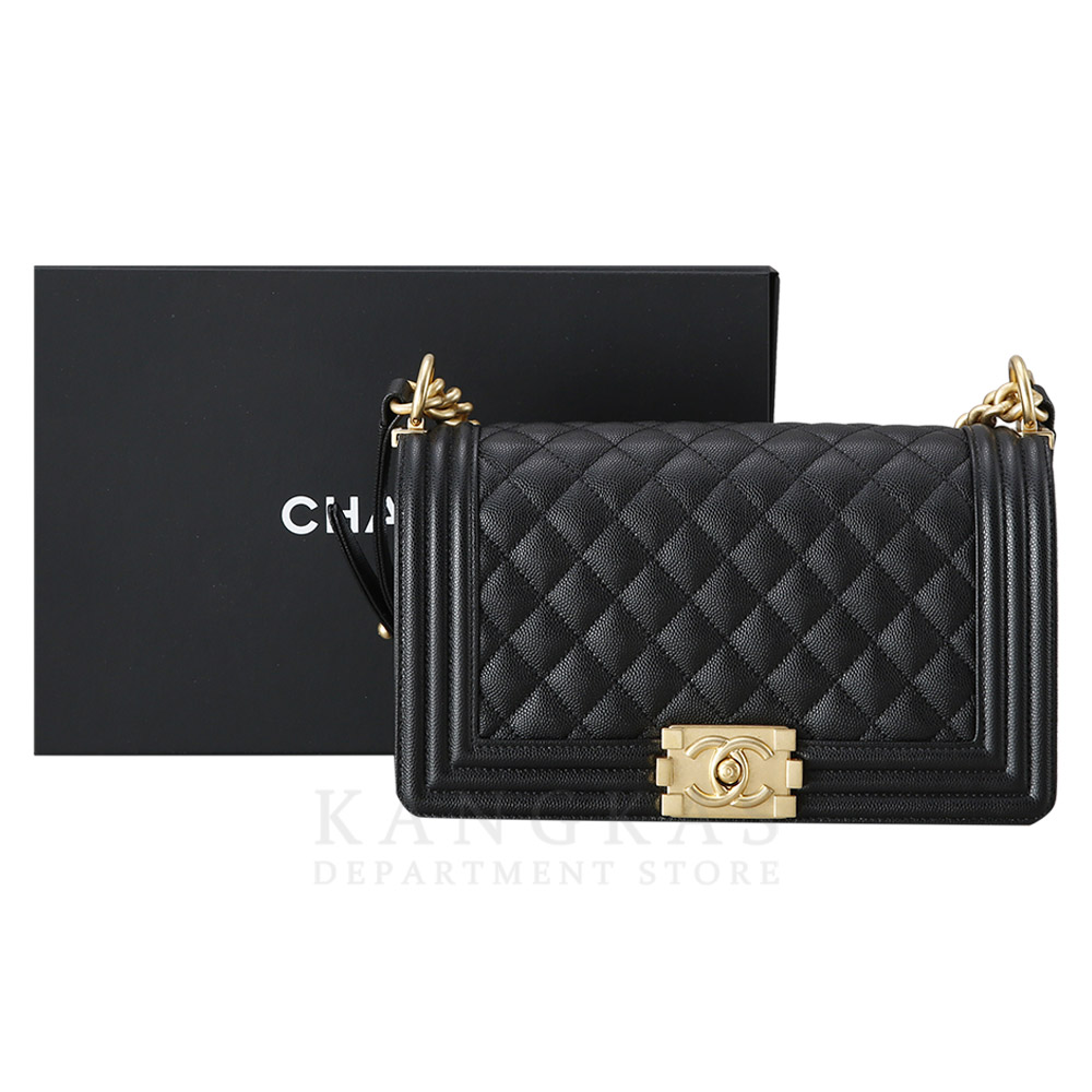 CHANEL(USED)샤넬 캐비어 보이샤넬 미듐 플랩백