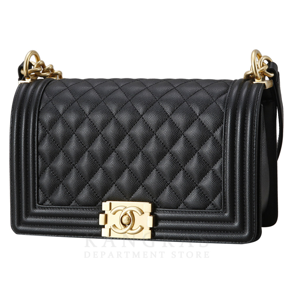 CHANEL(USED)샤넬 캐비어 보이샤넬 미듐 플랩백