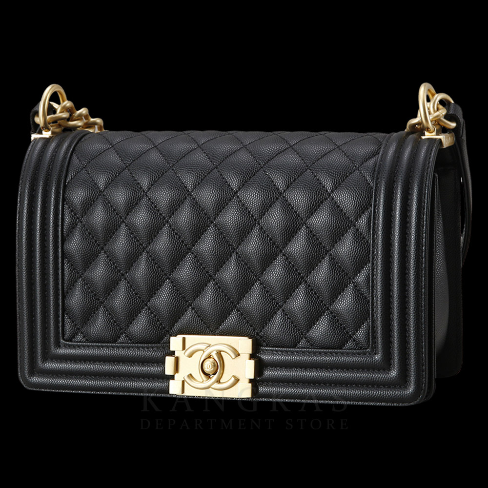 CHANEL(USED)샤넬 캐비어 보이샤넬 미듐 플랩백