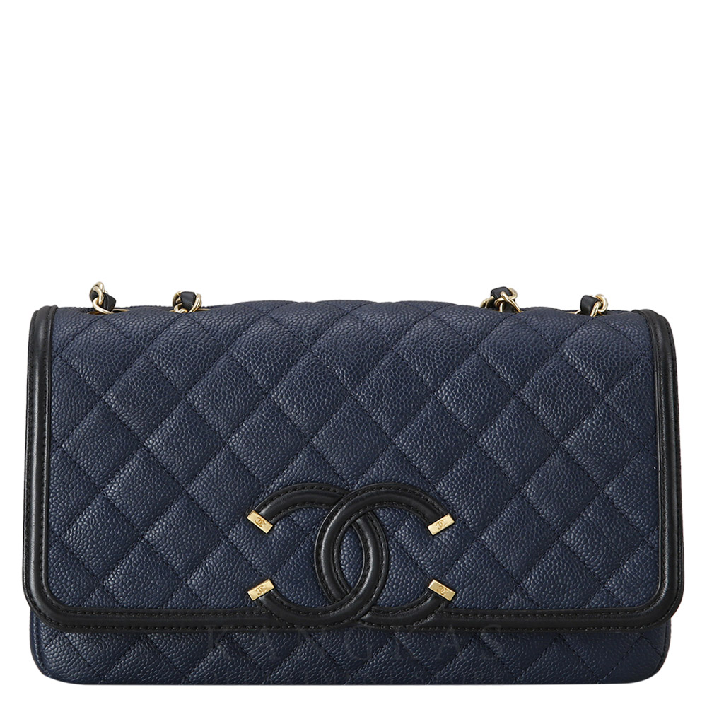 CHANEL(USED)샤넬 코스메틱 로고 체인 숄더백