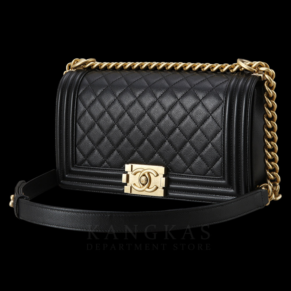 CHANEL(USED)샤넬 캐비어 보이샤넬 미듐 플랩백