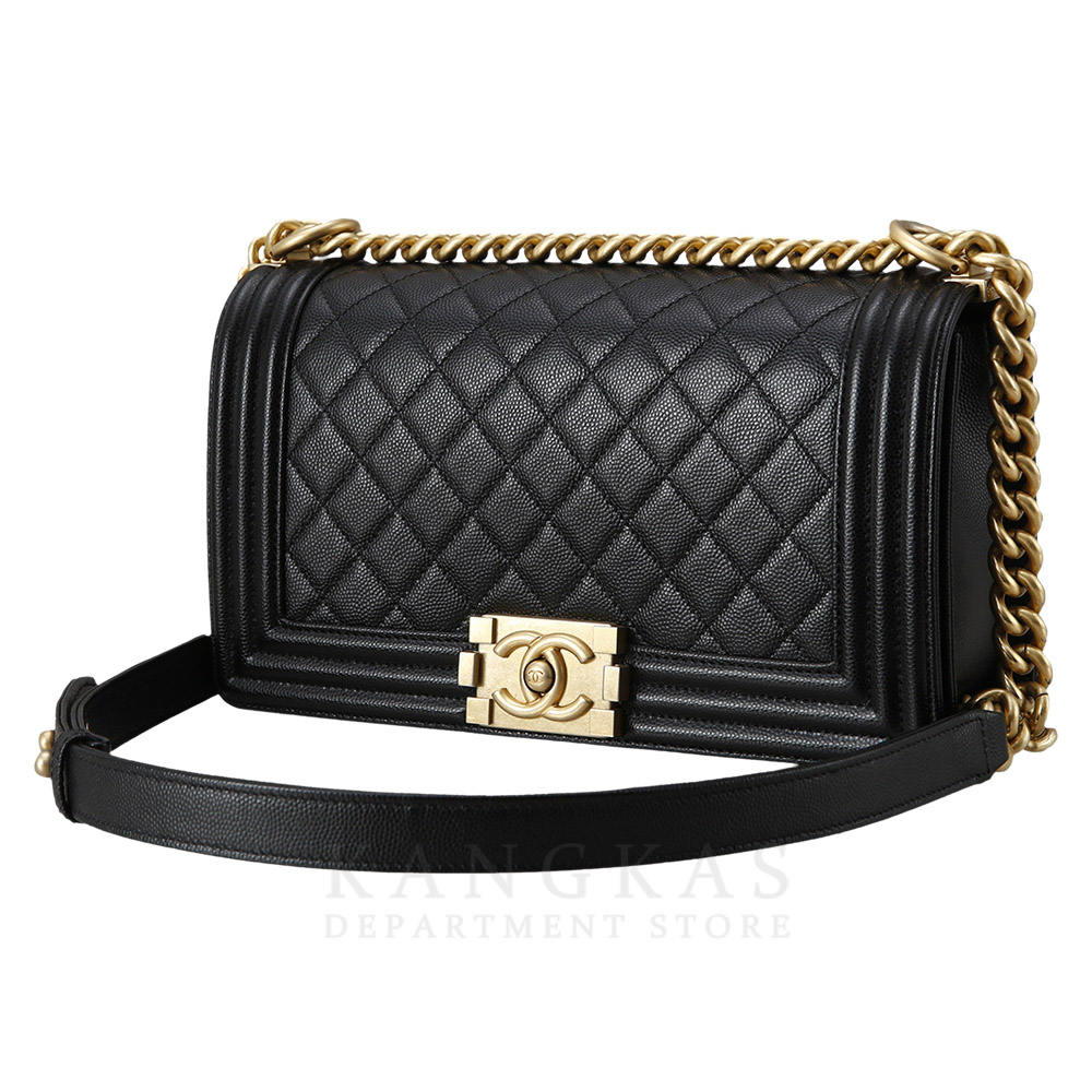 CHANEL(USED)샤넬 캐비어 보이샤넬 미듐 플랩백