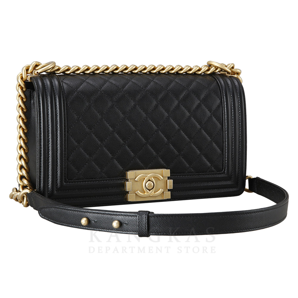 CHANEL(USED)샤넬 캐비어 보이샤넬 미듐 플랩백