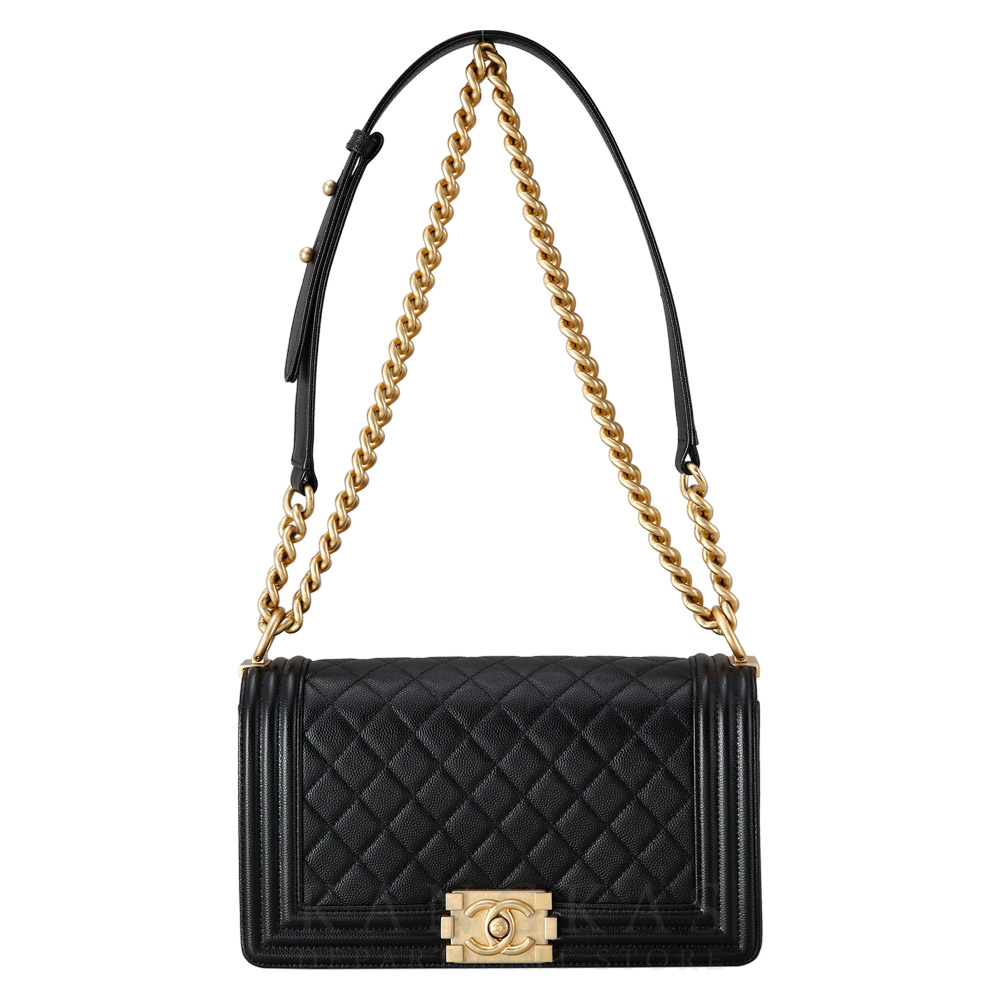 CHANEL(USED)샤넬 캐비어 보이샤넬 미듐 플랩백