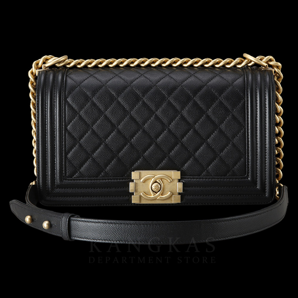 CHANEL(USED)샤넬 캐비어 보이샤넬 미듐 플랩백