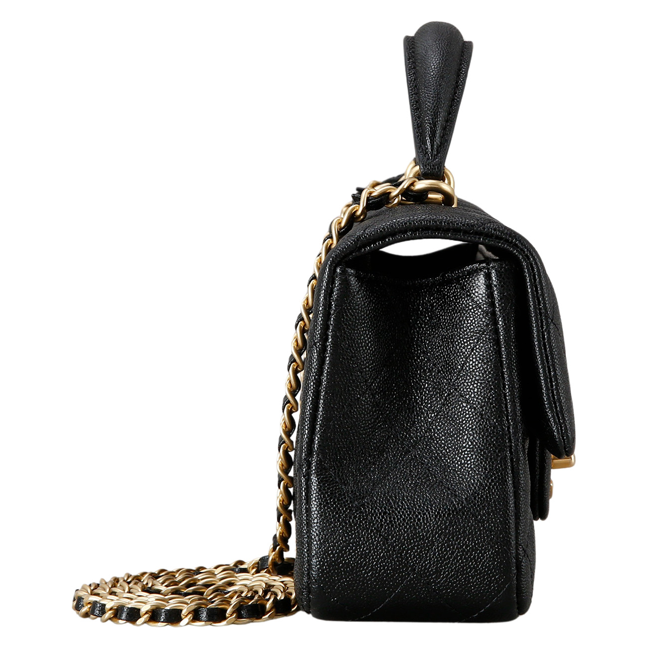CHANEL(USED)샤넬 캐비어 클래식 뉴미니 탑핸들