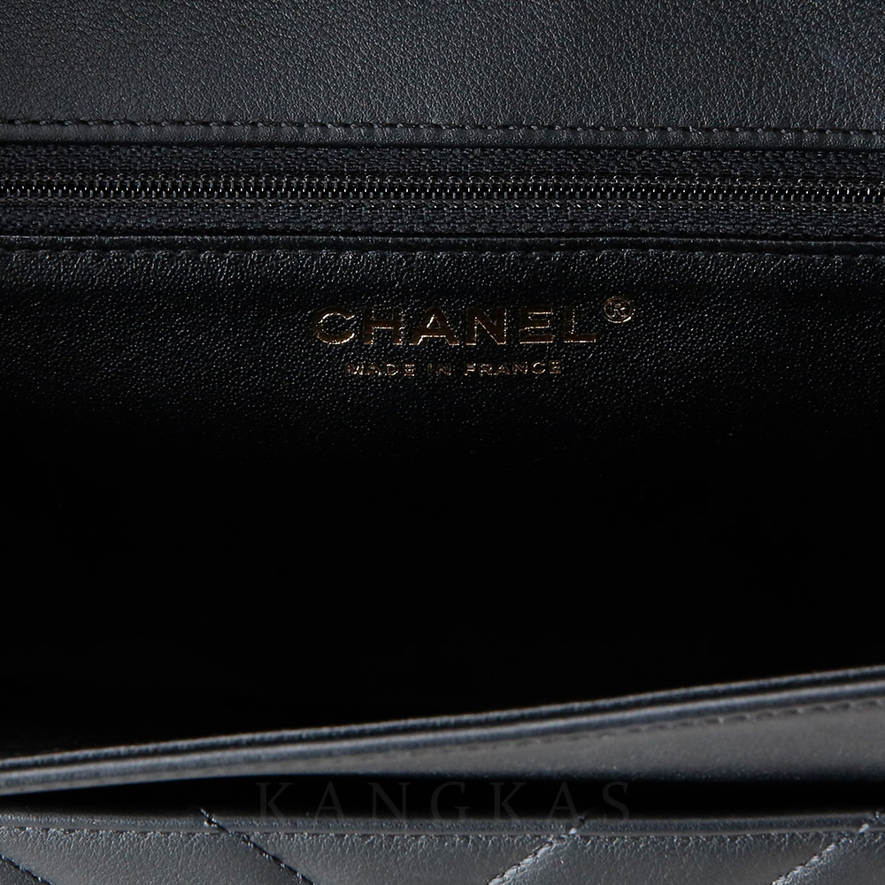 CHANEL(USED)샤넬 시즌 쉐브론 퀼팅 탑핸들 체인백