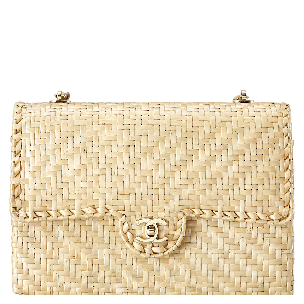 CHANEL(USED)샤넬 시즌 라탄 플랩백