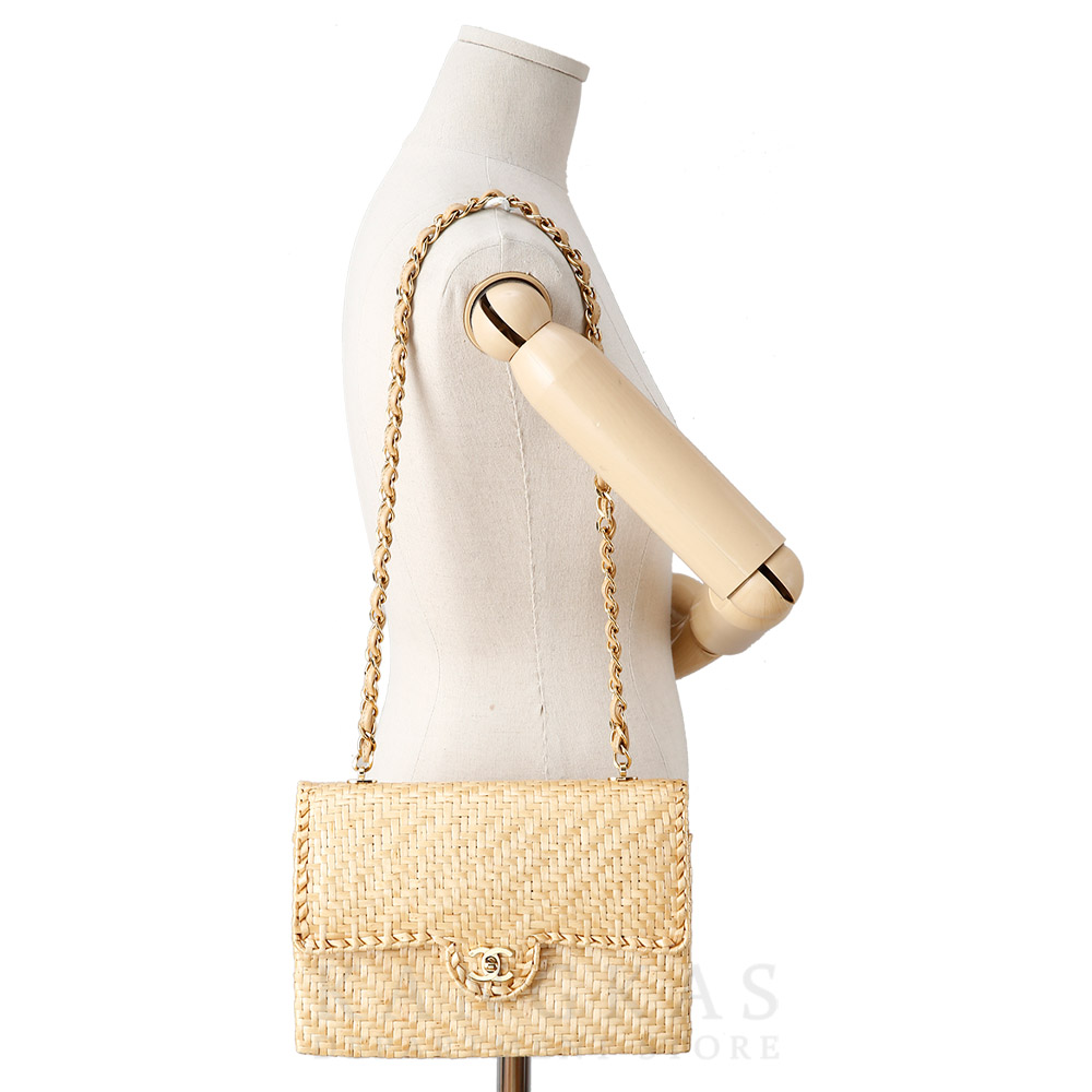 CHANEL(USED)샤넬 시즌 라탄 플랩백