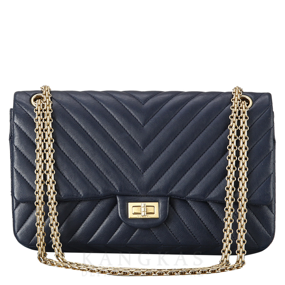 CHANEL(USED)샤넬 쉐브론 빈티지 2.55 플랩 미듐 숄더백