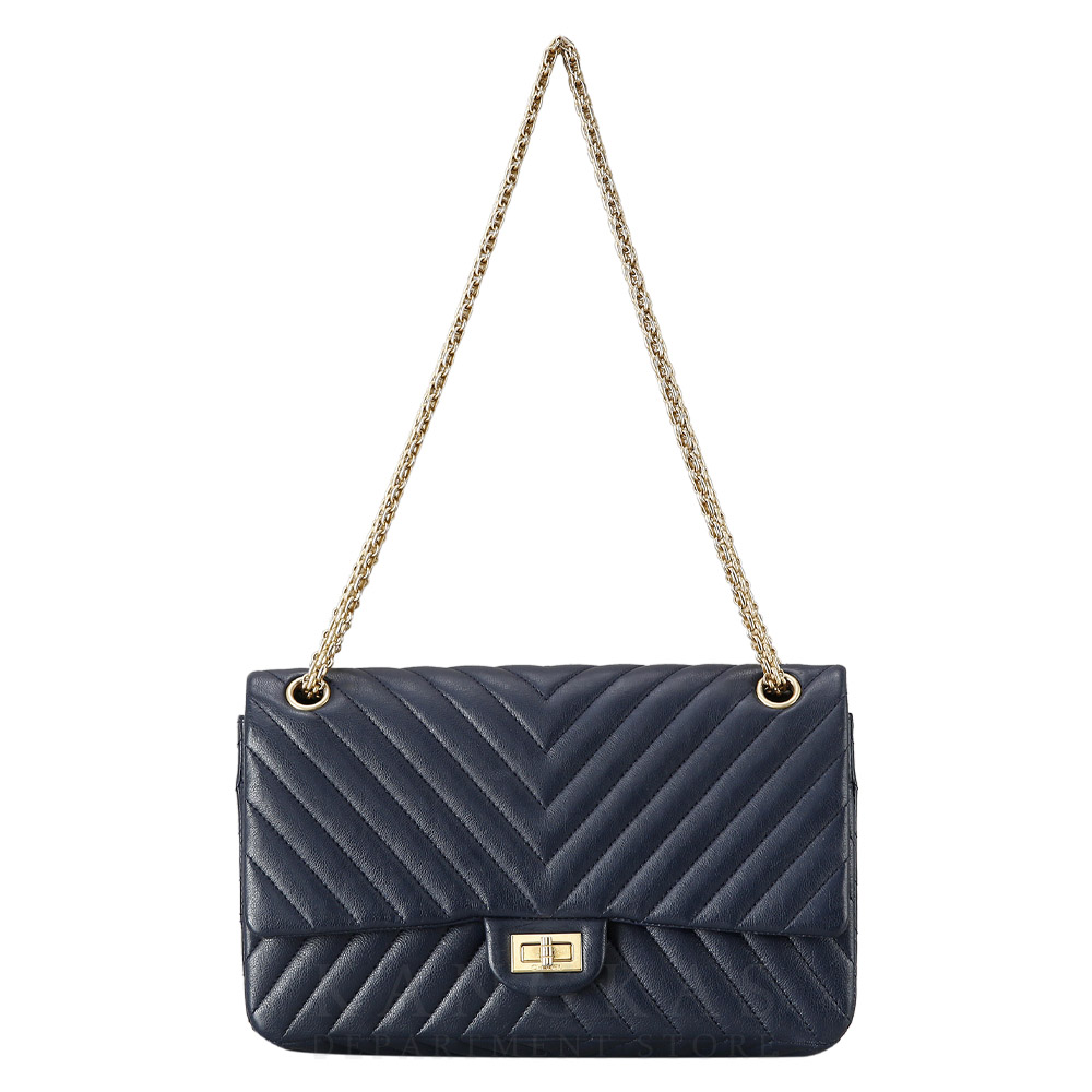 CHANEL(USED)샤넬 쉐브론 빈티지 2.55 플랩 미듐 숄더백