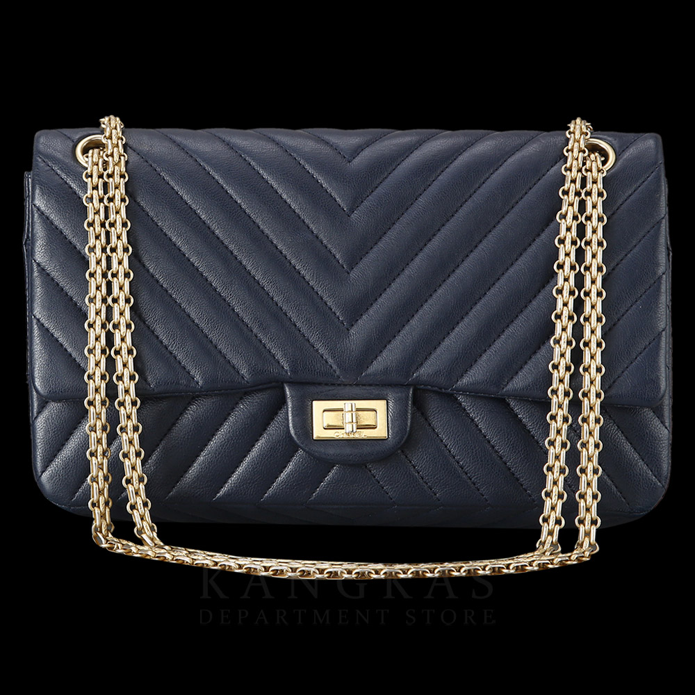 CHANEL(USED)샤넬 쉐브론 빈티지 2.55 플랩 미듐 숄더백