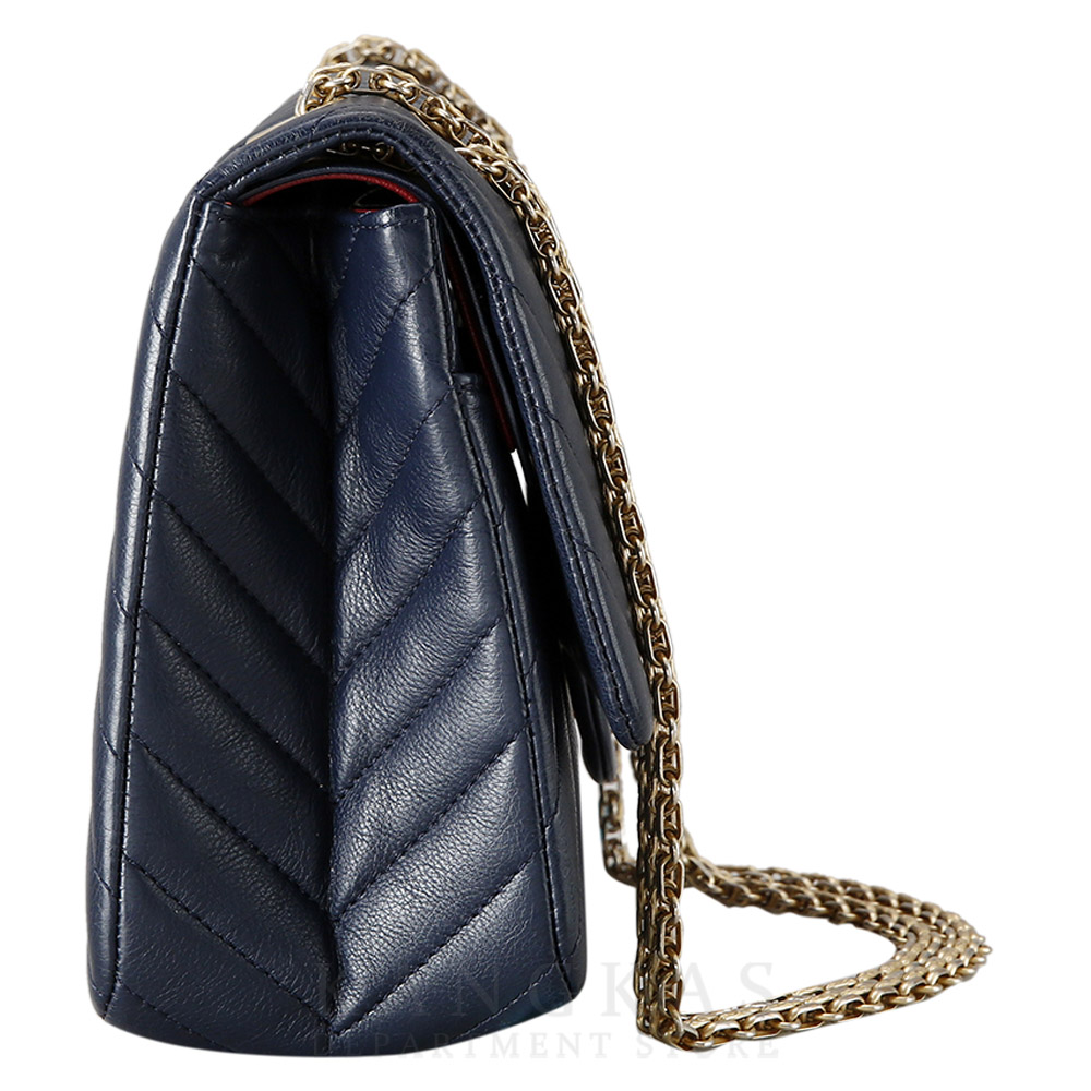 CHANEL(USED)샤넬 쉐브론 빈티지 2.55 플랩 미듐 숄더백
