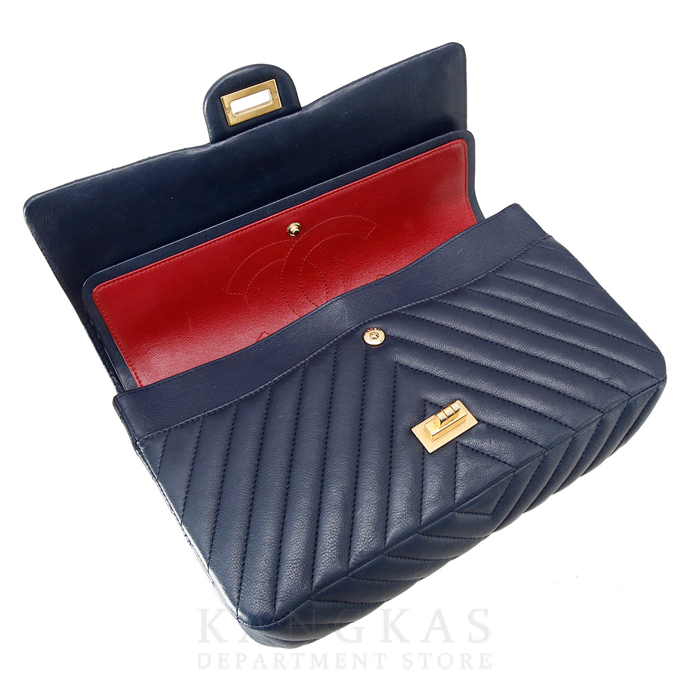 CHANEL(USED)샤넬 쉐브론 빈티지 2.55 플랩 미듐 숄더백