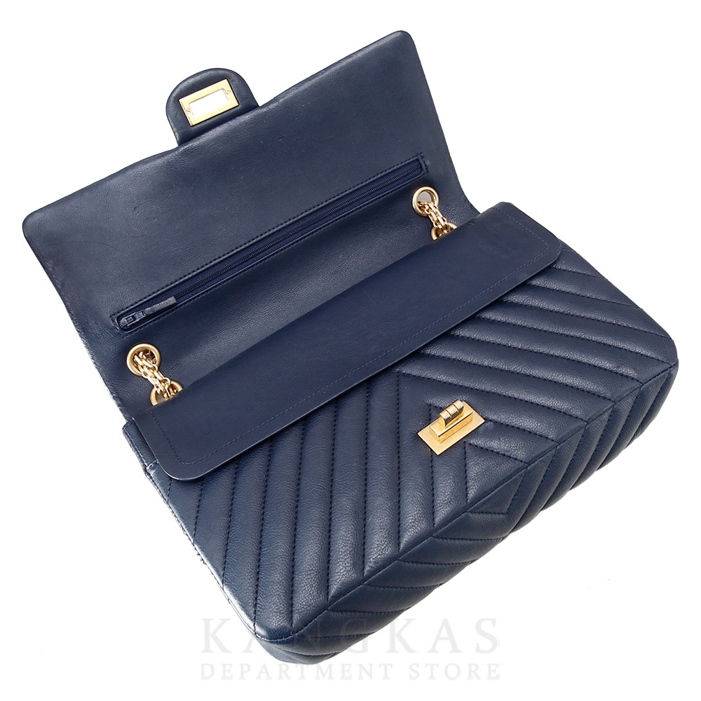 CHANEL(USED)샤넬 쉐브론 빈티지 2.55 플랩 미듐 숄더백