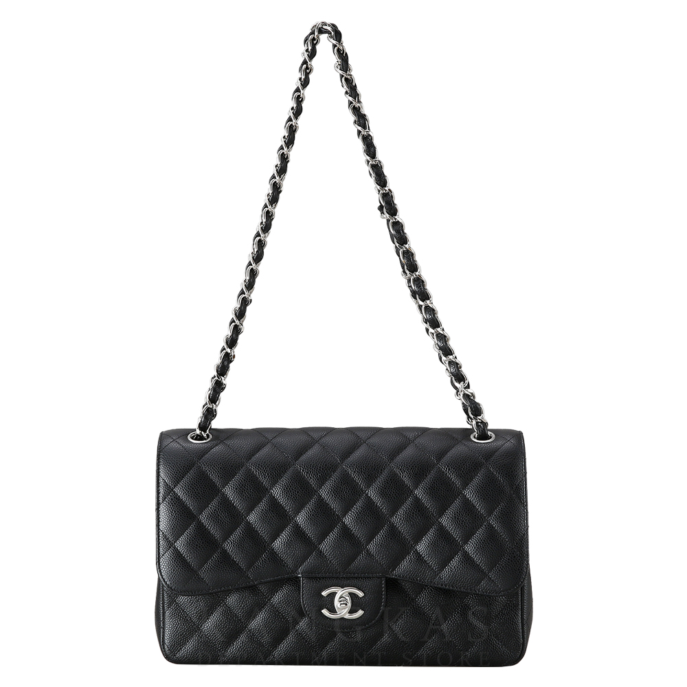 CHANEL(USED)샤넬 A58600 캐비어 클래식 라지 플랩백